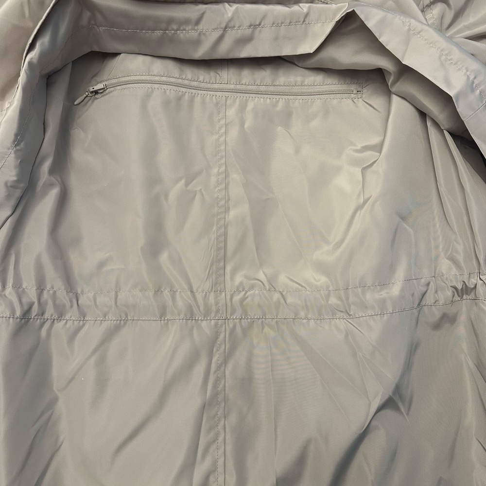 Via Spiga Water Resistant Packable Rain Coat Jacket Womens Large NWT - Picture 5 of 11